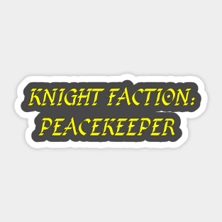 Peacekeeper Sticker